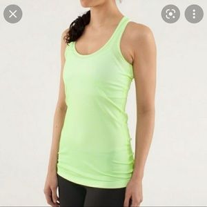 Lululemon neon yellow tank